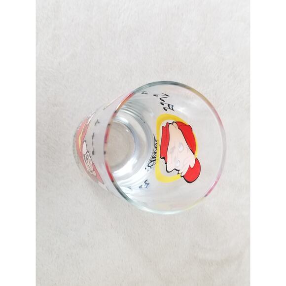 Alvin The Chipmunks Drinking Clear Glass Tumbler 16oz Drinkware Year 1985 6" - Picture 10 of 13